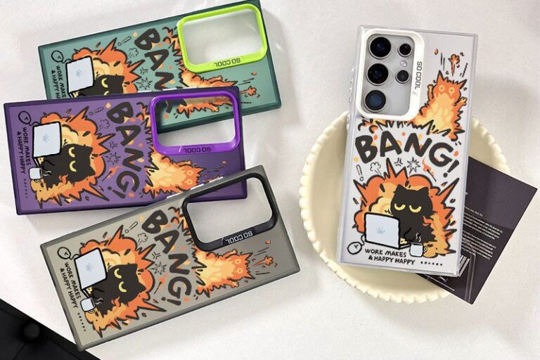 Exploding cat shockproof Samsung S25 Ultra hard case