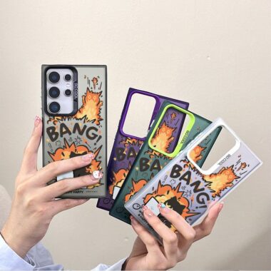 Exploding cat shockproof Samsung S25 Ultra hard case