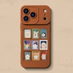 Cute grid photo frame dog full cover silicone shockproof iPhone 17 case