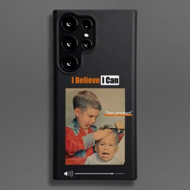 Funny haircut boy shockproof Samsung S25 Ultra silicone case