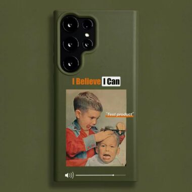 Funny haircut boy shockproof Samsung S25 Ultra silicone case