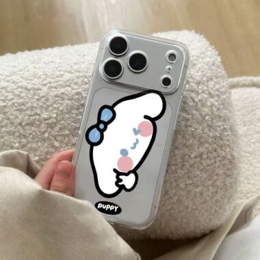 Cute koala and puppy soft clear shockproof iPhone 17 case