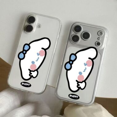 Cute koala and puppy soft clear shockproof iPhone 17 case