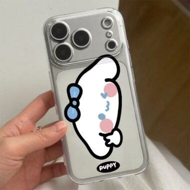 Cute koala and puppy soft clear shockproof iPhone 17 case