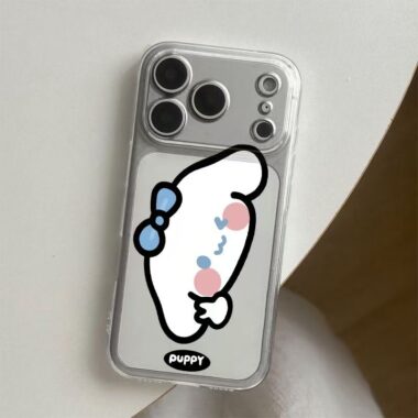 Cute koala and puppy soft clear shockproof iPhone 17 case