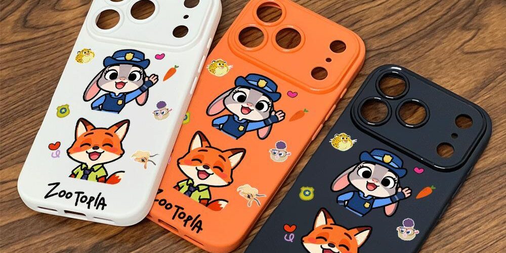 Cute Nick and Judy cartoon shockproof iPhone 17 case
