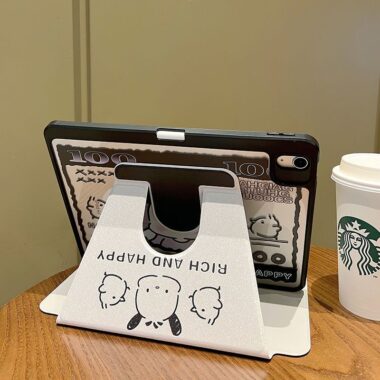 Cute money Pochacco rotating shockproof iPad case