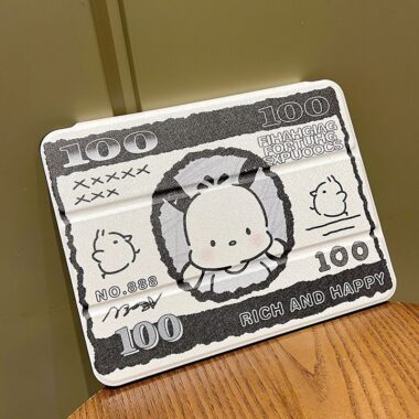 Cute money Pochacco rotating shockproof iPad case