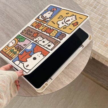 Cartoon puppy rotating shockproof iPad case