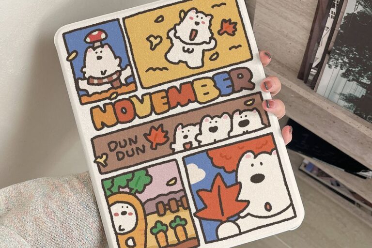 Cartoon puppy rotating shockproof iPad case