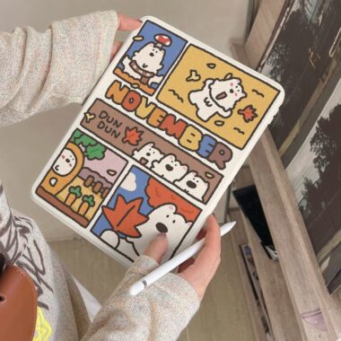 Cartoon puppy rotating shockproof iPad case