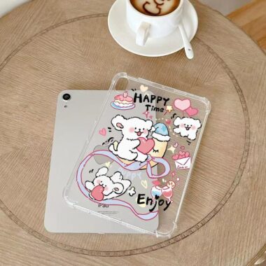 Cartoon puppy air cushion full cover shockproof iPad case