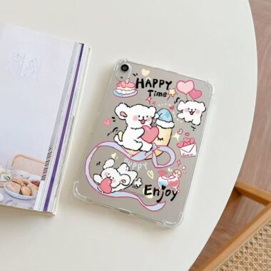 Cartoon puppy air cushion full cover shockproof iPad case