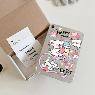 Cartoon puppy air cushion full cover shockproof iPad case