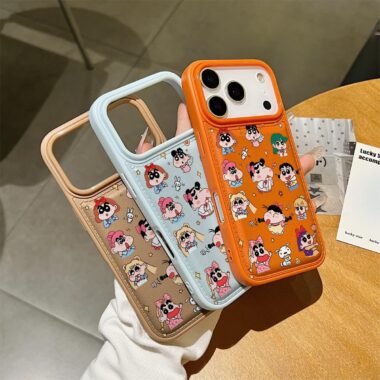 Crayon Shin-chan bread style shockproof soft iPhone 17 case