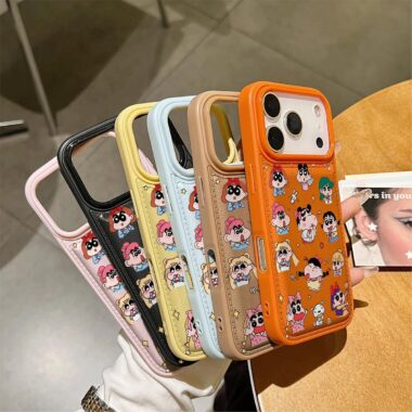 Crayon Shin-chan bread style shockproof soft iPhone 17 case