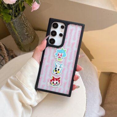 Cute cartoon clear hard Samsung Ultra phone case