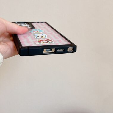 Cute cartoon clear hard Samsung Ultra phone case