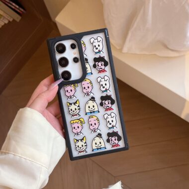 Cute cartoon clear hard Samsung Ultra phone case