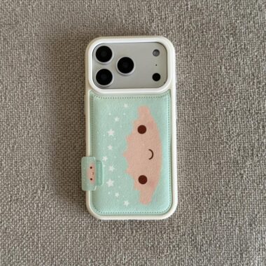 Cute cartoon twin silicone iPhone 17 protective case