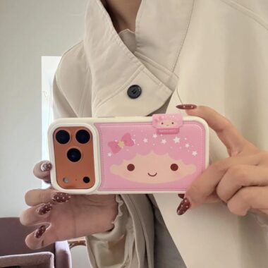 Cute cartoon twin silicone iPhone 17 protective case