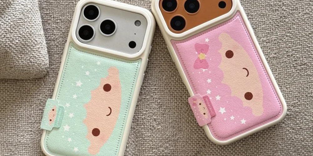 Cute cartoon twin silicone iPhone 17 protective case