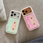 Cute cartoon twin silicone iPhone 17 protective case