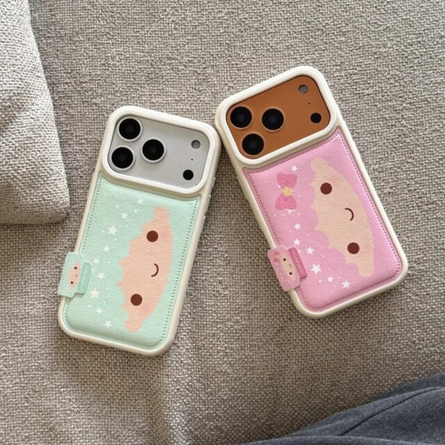 Cute cartoon twin silicone iPhone 17 protective case