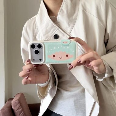 Cute cartoon twin silicone iPhone 17 protective case
