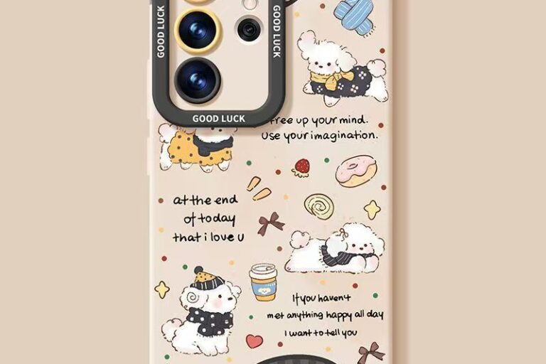 Cute dog full cover shockproof silicone Samsung S24 Ultra case