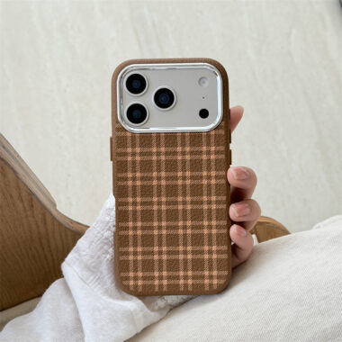Creative checkered shockproof iPhone 17 full cover case