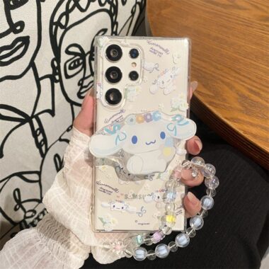 Cute Cinnamoroll clear shockproof Samsung S22 S23 S24 S25 S26 case