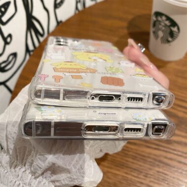 Cute Cinnamoroll clear shockproof Samsung S22 S23 S24 S25 S26 case