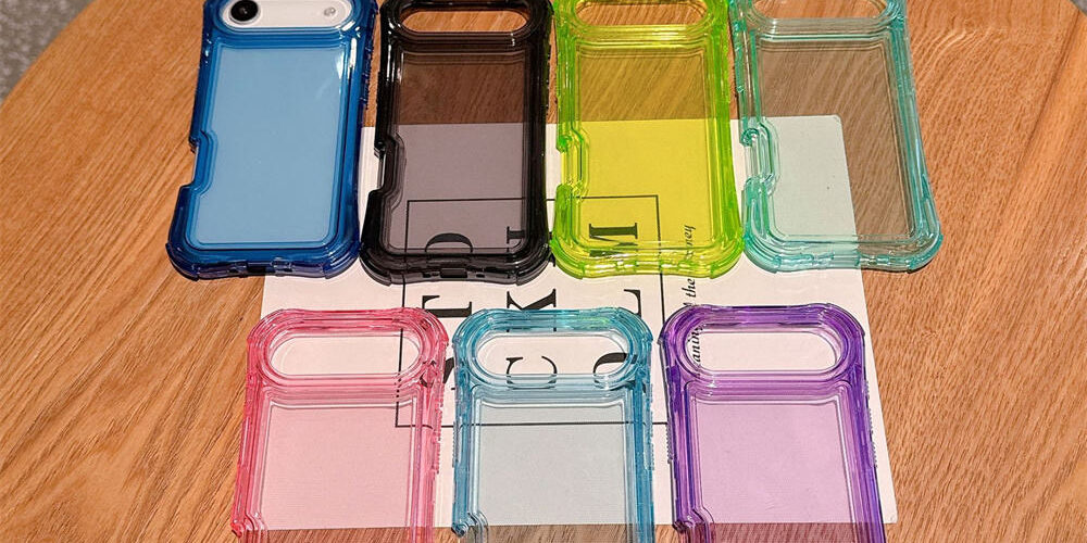 Fashion solid color transparent shockproof iPhone 17 Air case