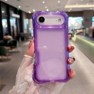 Fashion solid color transparent shockproof iPhone 17 Air case