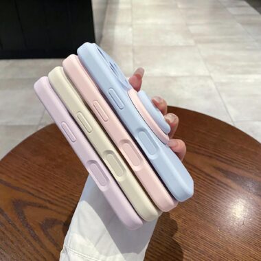 Color-block creative silicone shockproof iPhone 17 case