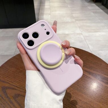 Color-block creative silicone shockproof iPhone 17 case