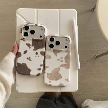 Premium cowhide texture shockproof iPhone 17 case