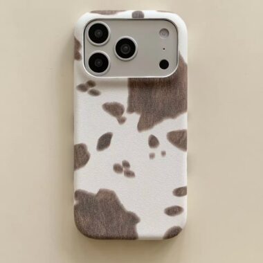 Premium cowhide texture shockproof iPhone 17 case