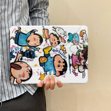 Cartoon Crayon Shin-chan Y fold tri fold shockproof iPad case