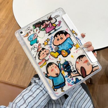 Cartoon Crayon Shin-chan Y fold tri fold shockproof iPad case