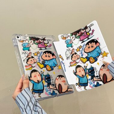 Cartoon Crayon Shin-chan Y fold tri fold shockproof iPad case