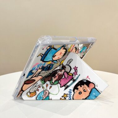 Cartoon Crayon Shin-chan Y fold tri fold shockproof iPad case