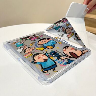 Cartoon Crayon Shin-chan Y fold tri fold shockproof iPad case