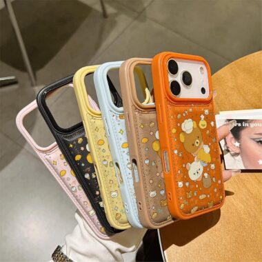 Cute bear shockproof soft iPhone 17 phone case