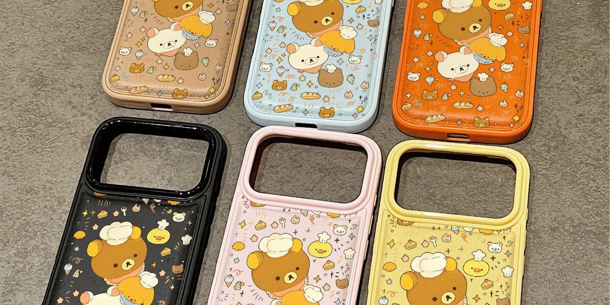 Cute bear shockproof soft iPhone 17 phone case