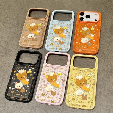 Cute bear shockproof soft iPhone 17 phone case