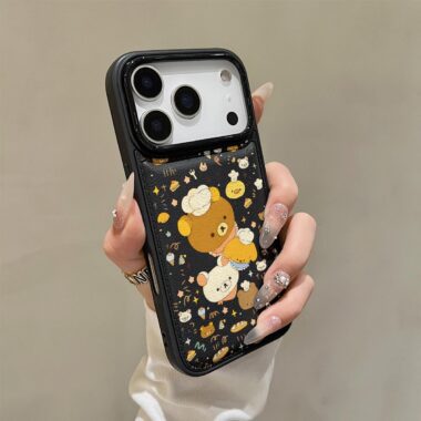 Cute bear shockproof soft iPhone 17 phone case