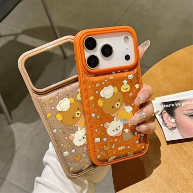 Cute bear shockproof soft iPhone 17 phone case