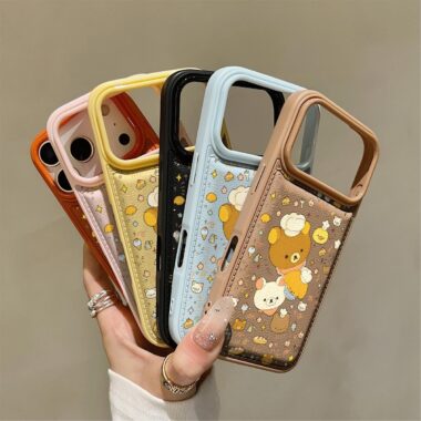 Cute bear shockproof soft iPhone 17 phone case